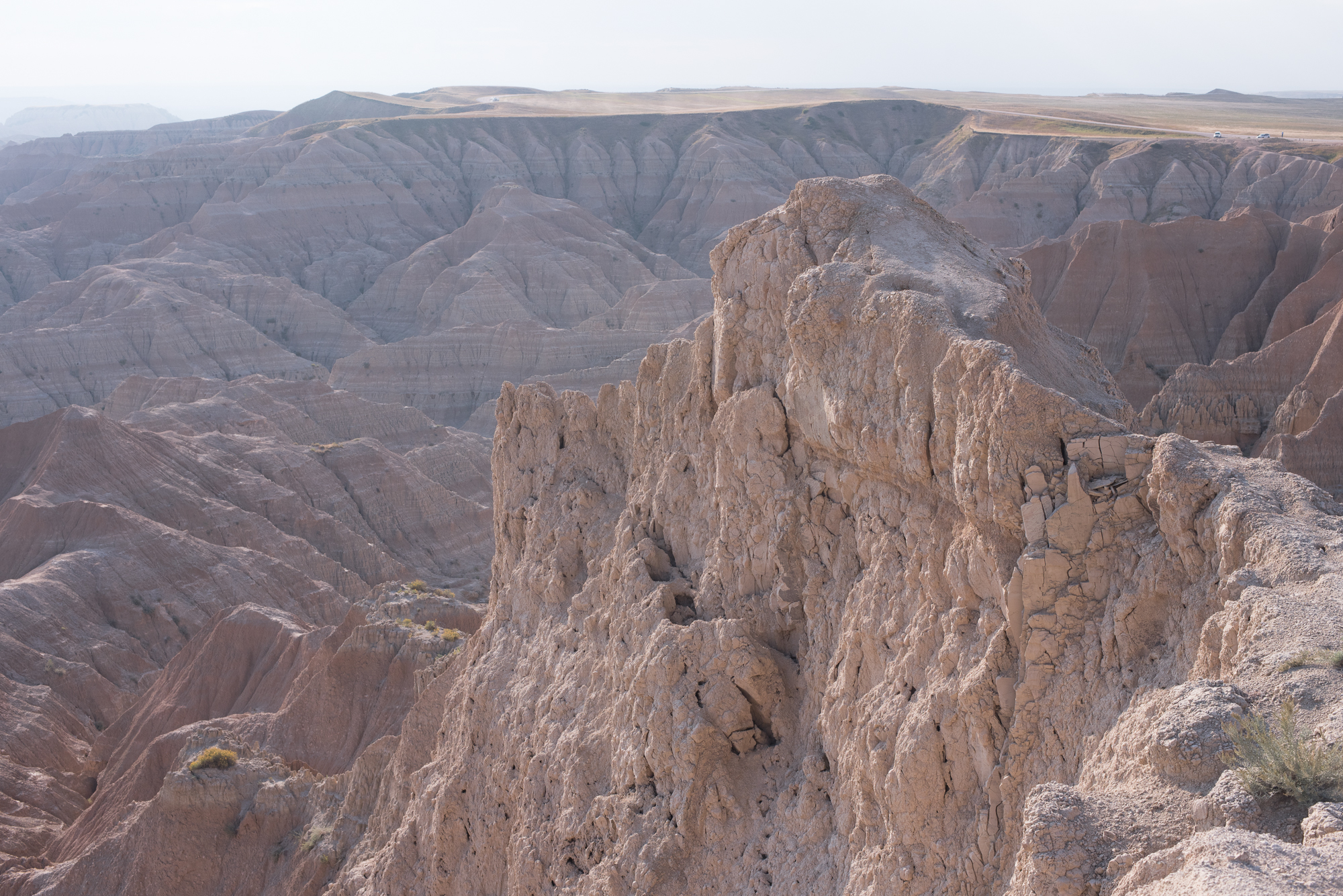 Rocky landscape at Badlands National Park