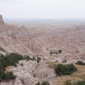 Looking out over the valley at Badlands National Park